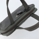 PRADA Hand Bag Nylon Gray Silver Auth BA11546-6