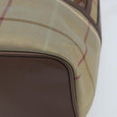 Burberrys Nova Check Shoulder Bag Canvas Brown Gold Auth BA11547-9