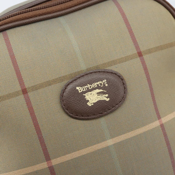 Burberrys Nova Check Shoulder Bag Canvas Brown Gold Auth BA11547