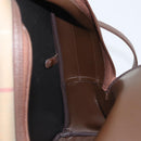 Burberrys Nova Check Shoulder Bag Canvas Brown Gold Auth BA11547-18