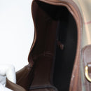Burberrys Nova Check Shoulder Bag Canvas Brown Gold Auth BA11547-19