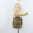 Burberrys Nova Check Shoulder Bag Canvas Brown Gold Auth BA11547-20