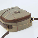 Burberrys Nova Check Shoulder Bag Canvas Brown Gold Auth BA11547-6