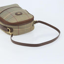 Burberrys Nova Check Shoulder Bag Canvas Brown Gold Auth BA11547-7