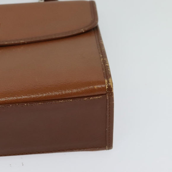 Burberrys Hand Bag Leather 2way Brown Auth BA1155