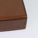 Burberrys Hand Bag Leather 2way Brown Auth BA1155-13