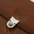 Burberrys Hand Bag Leather 2way Brown Auth BA1155-14