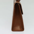 Burberrys Hand Bag Leather 2way Brown Auth BA1155-3