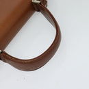 Burberrys Hand Bag Leather 2way Brown Auth BA1155-7