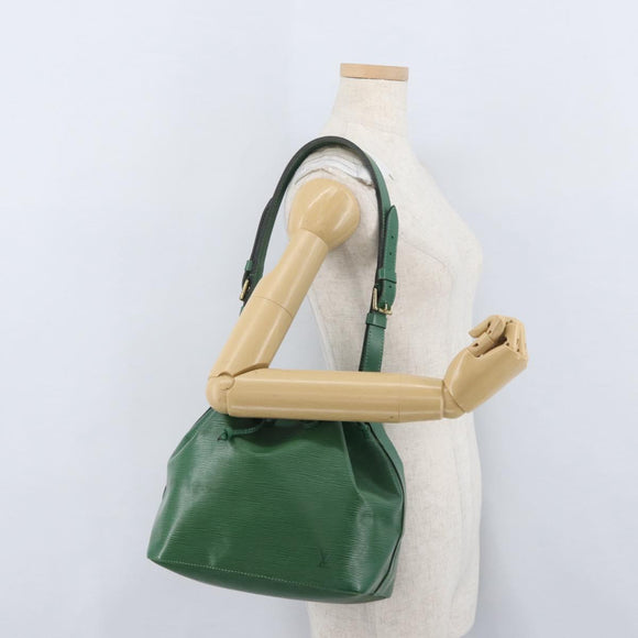 LOUIS VUITTON Epi Petit Noe Shoulder Bag Green M44104 LV Auth BA11550