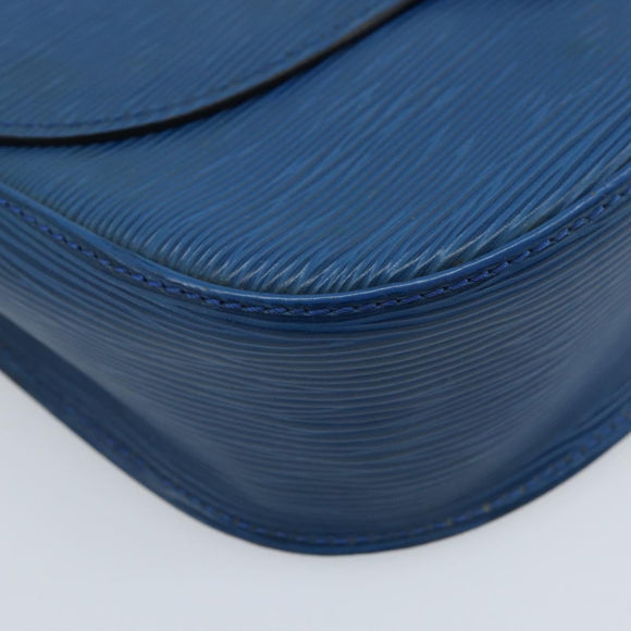 LOUIS VUITTON Epi Saint Cloud GM Shoulder Bag Toledo Blue M52195 LV Auth BA11551