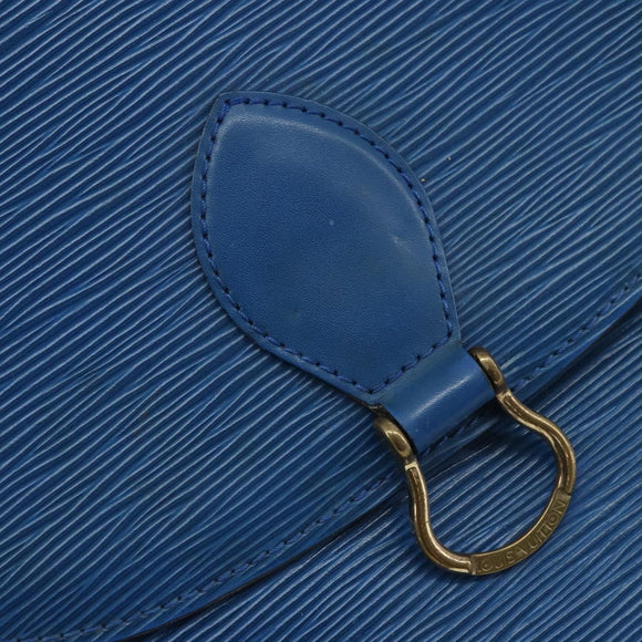 LOUIS VUITTON Epi Saint Cloud GM Shoulder Bag Toledo Blue M52195 LV Auth BA11551