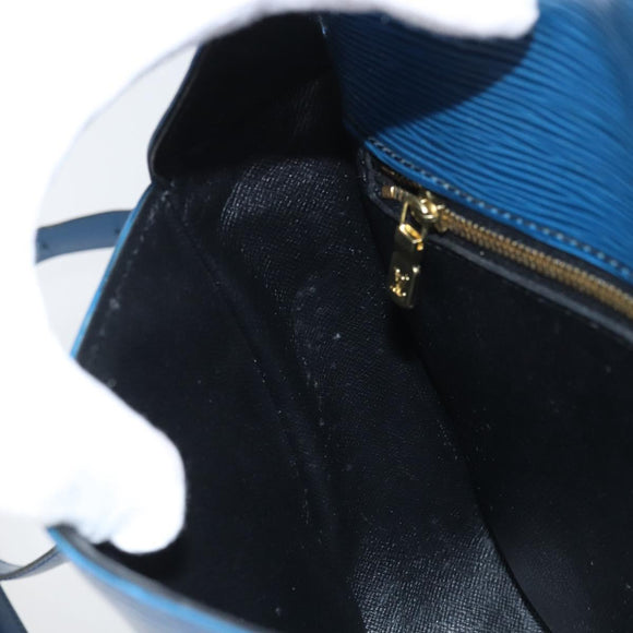 LOUIS VUITTON Epi Saint Cloud GM Shoulder Bag Toledo Blue M52195 LV Auth BA11551
