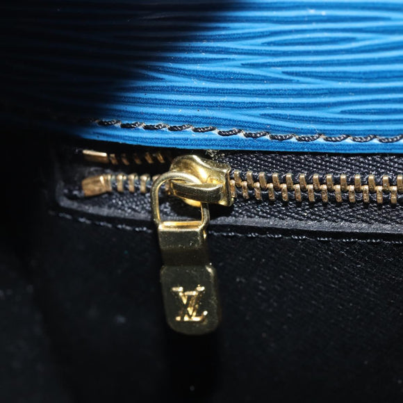 LOUIS VUITTON Epi Saint Cloud GM Shoulder Bag Toledo Blue M52195 LV Auth BA11551