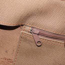 Burberrys Nova Check Hand Bag Canvas Brown Gold Auth BA11552-11