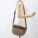 GUCCI GG Supreme Web Sherry Line Bag PVC Beige Gold 001 115 0918 Auth BA11553-23