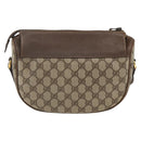 GUCCI GG Supreme Web Sherry Line Bag PVC Beige Gold 001 115 0918 Auth BA11553-2
