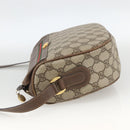 GUCCI GG Supreme Web Sherry Line Bag PVC Beige Gold 001 115 0918 Auth BA11553-3
