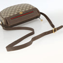 GUCCI GG Supreme Web Sherry Line Bag PVC Beige Gold 001 115 0918 Auth BA11553-7
