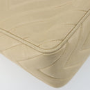 CHANEL Shoulder Bag Lamb Skin Beige Gold CC Auth BA11562A-16