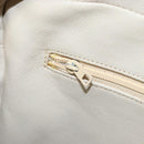 CHANEL Shoulder Bag Lamb Skin Beige Gold CC Auth BA11562A-21
