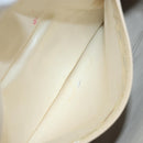 CHANEL Shoulder Bag Lamb Skin Beige Gold CC Auth BA11562A-22