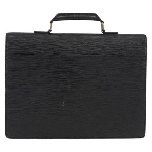 LOUIS VUITTON Epi Serviette Conseiller Business Bag Black M54422 LV Auth BA11563