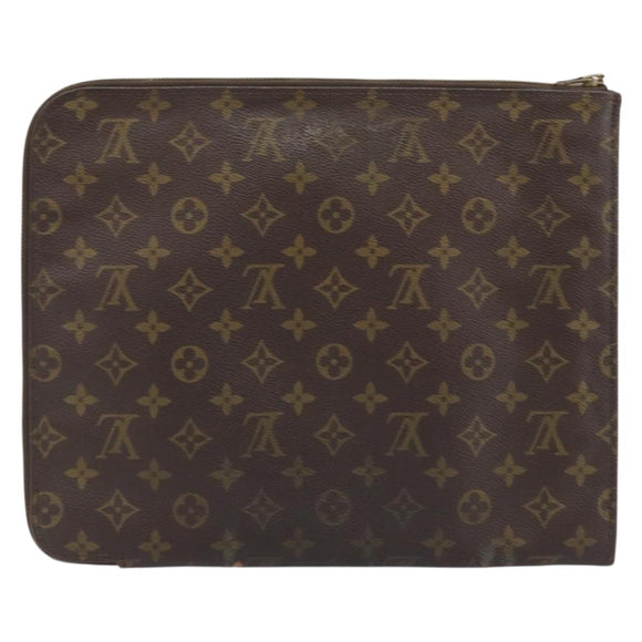 LOUIS VUITTON Monogram Posh Documents Clutch Bag M53456 LV Auth BA11566