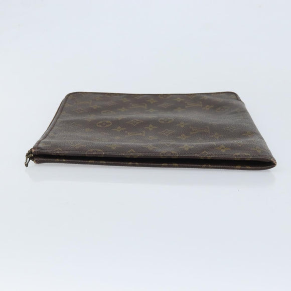 LOUIS VUITTON Monogram Posh Documents Clutch Bag M53456 LV Auth BA11566