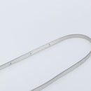 CELINE Shoulder Bag Leather Silver Auth BA11569-8