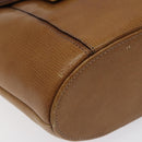 GIVENCHY Shoulder Bag Leather Brown Gold Auth BA1157-15