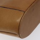 GIVENCHY Shoulder Bag Leather Brown Gold Auth BA1157-17