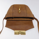 GIVENCHY Shoulder Bag Leather Brown Gold Auth BA1157-10