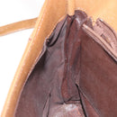 GIVENCHY Shoulder Bag Leather Brown Gold Auth BA1157-20