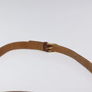 GIVENCHY Shoulder Bag Leather Brown Gold Auth BA1157-14