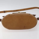 GIVENCHY Shoulder Bag Leather Brown Gold Auth BA1157-5