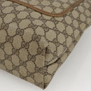 GUCCI GG Supreme Web Sherry Line Tote Bag PVC Beige Red 39 02 0031 Auth BA11570-10