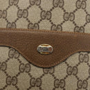 GUCCI GG Supreme Web Sherry Line Tote Bag PVC Beige Red 39 02 0031 Auth BA11570-14