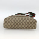 GUCCI GG Supreme Web Sherry Line Tote Bag PVC Beige Red 39 02 0031 Auth BA11570-9