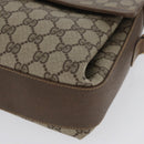 GUCCI GG Supreme Web Sherry Line Bag PVC Beige Gold 904 02 084 Auth BA11571-14