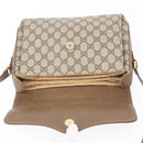 GUCCI GG Supreme Web Sherry Line Bag PVC Beige Gold 904 02 084 Auth BA11571-18