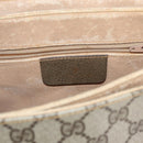 GUCCI GG Supreme Web Sherry Line Bag PVC Beige Gold 904 02 084 Auth BA11571-19