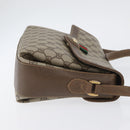 GUCCI GG Supreme Web Sherry Line Bag PVC Beige Gold 904 02 084 Auth BA11571-3