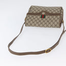 GUCCI GG Supreme Web Sherry Line Bag PVC Beige Gold 904 02 084 Auth BA11571-7