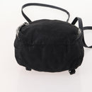 Stella MacCartney Falabella Backpack Suede Black Silver Auth BA11573-11