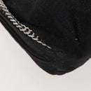 Stella MacCartney Falabella Backpack Suede Black Silver Auth BA11573-13