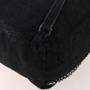 Stella MacCartney Falabella Backpack Suede Black Silver Auth BA11573-14