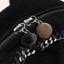 Stella MacCartney Falabella Backpack Suede Black Silver Auth BA11573-16