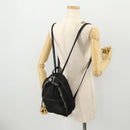 Stella MacCartney Falabella Backpack Suede Black Silver Auth BA11573-23