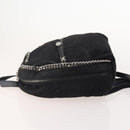 Stella MacCartney Falabella Backpack Suede Black Silver Auth BA11573-5